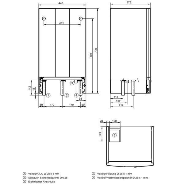WOLF lucht/water warmtepomp monoblock CHA-10/400V - Afbeelding 14