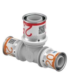 Uponor T-stuk verlopend S-PRESS PLUS composiet PPSU Ø20x25x20mm