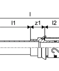Uponor S-Press PLUS overgang koper/RVS 20-22CU