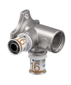 Uponor S-Press PLUS muurplaat twin 90º lang long Ø16-Rp1/2