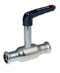 VSH XPress FullFlow Staalverzinkt kogelafsluiter met verlengde spindel