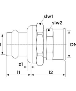 VSH SudoPress Koper 3-delige overgang