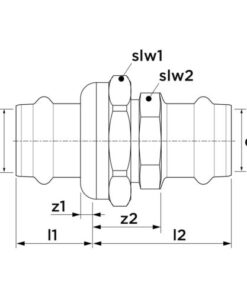 VSH SudoPress Koper 3-delige overgangskoppeling