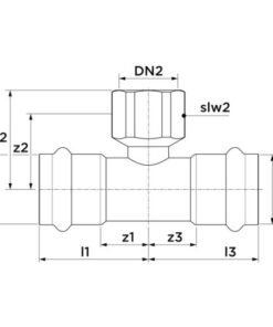 VSH SudoPress Staalverzinkt T-stuk met draad