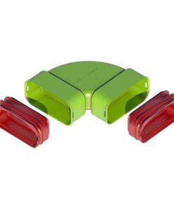 Ubbink Air Excellent AE55sc Bocht 90° horizontaal set