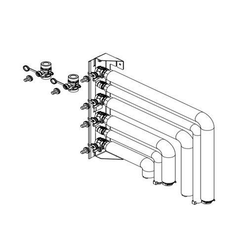 Viessmann montagehulp compact apparaat AP naar links 2 circuits ZK06226