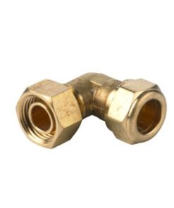 VSH Super kraankoppeling haaks met fiberring (knel x wartelmoer)