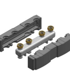 Viessmann verdelerbalk voor 2 Divicon 3/4'' en 1