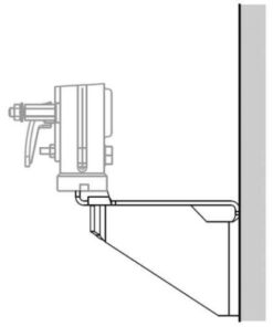 Wandbeugel voor individuele Divicon