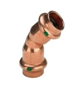 Viega Profipress bocht 45° 2x pers koper met SC-contour