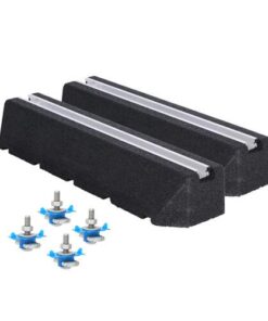 AircoBase opstellingsbalk recycled 400 mm rubberen dempers incl. bevestiging M8 x 40 mm