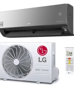 LG airco AC09BK Artcool Mirror Black buitenunit + binnenunit R32 (inclusief IR afstandsbediening)