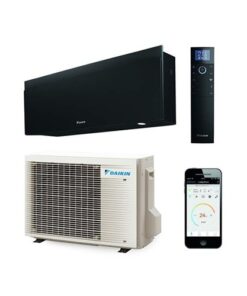 Daikin Emura binnen + buitenunit set mat zwart R32 (inclusief IR afstandsbediening en WLAN)