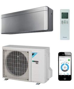 Daikin Stylish binnen + buitenunit zilver R32 (inclusief IR afstandsbediening en WLAN)