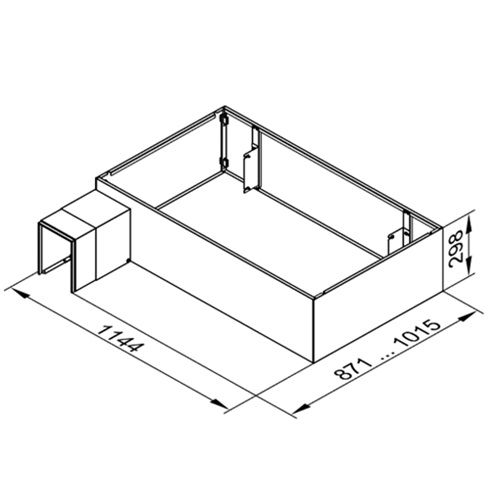 Viessmann designbekleding Vitocal voor vloerconsole met wandaansluiting 250-A / 252-A 7984125 - Afbeelding 3