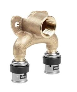 Viega Smartpress dubbele muurplaat pers x binnendraad x pers