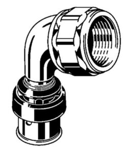 Viega Smartpress overgangsbocht 90° pers x binnendraad