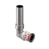 Uponor S-Press Plus aansluitknie 25 x 22CU l=250 mm verchroomd