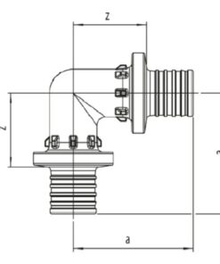 Rehau RAUTITAN kniekoppeling 90°