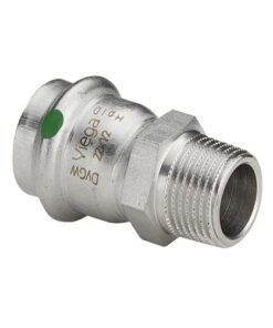 Viega Sanpress Inox RVS overgangsstuk met SC-contour