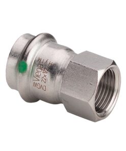 Viega Sanpress Inox RVS overgangsstuk met SC-contour pers x binnendraad