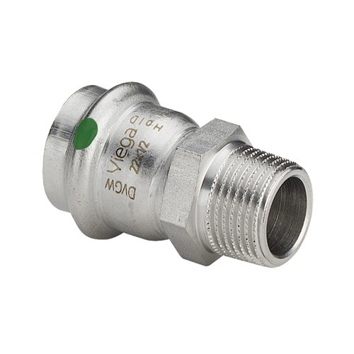 Viega Sanpress Inox RVS overgangsstuk met SC-contour