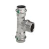 Viega Sanpress Inox RVS T-stuk met SC-contour pers x buitendraad x pers