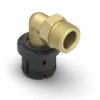 Rehau Fastloc EX+ haakse overgangs koppeling buitendraad