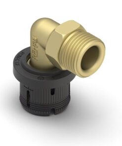 Rehau Fastloc EX+ haakse overgangs koppeling buitendraad