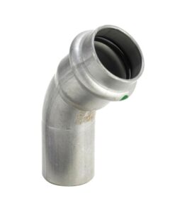Viega Sanpress Inox RVS bocht 45° spie x pers met SC contour