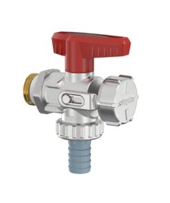 Flamco Simplex vul/ aftapkraan G1/2" KFE haaks met slangtule F10671