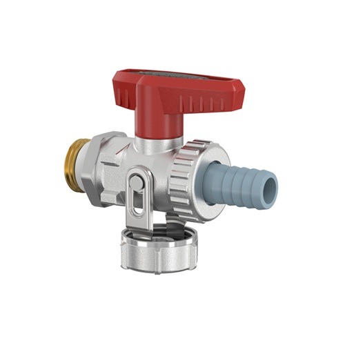 Flamco Simplex vul/ aftapkraan G1/2" KFE recht met slangtule F10638