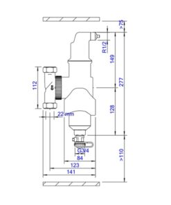 Spirotech SpiroCombi lucht- en vuilafscheiders met magneet MB3- 22mm