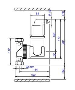 Spirotech SpiroVent luchtafscheiders RV2- 22mm