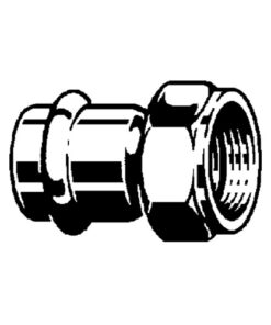 Viega Sanpress Inox RVS overgangsstuk met SC-contour pers x binnendraad