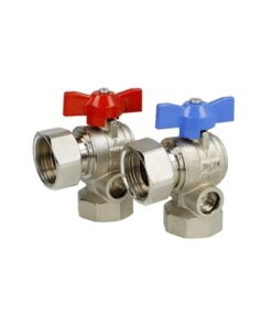 SilverTec Kogelkraanset Haaks 1" voor Vloerverwarming Verdeler 512003328