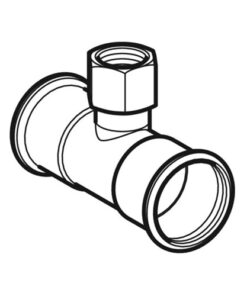 Geberit Mapress RVS press T-stuk binnendraad