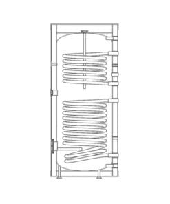 Kospel Warmwaterboiler Geëmailleerd met twéé Warmtewisselaars SB